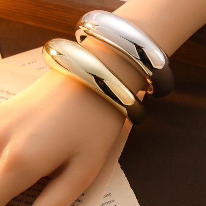Bracelets irréguliers exagérés de mode pour femmes, simples, Hip Hop, Rock, personnalité, manchette en plastique, bijoux tendance