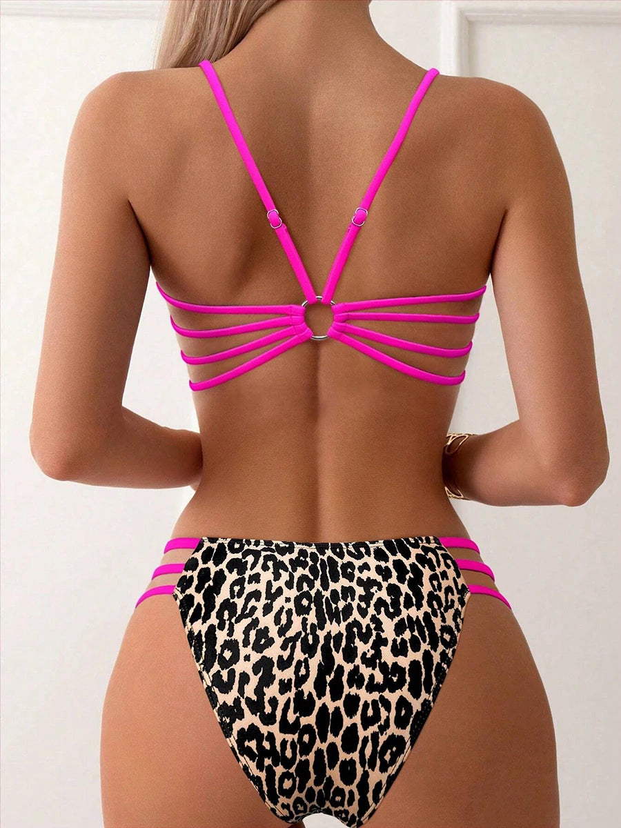 Sexy Leopard Micro Bikini 2026 Damen Badeanzug Weibliche Bademode High Waist Bikini Sets Brasilianischer Bandeau Strandmode Badeanzug