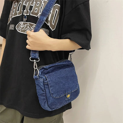 Borsa da donna Casual in Denim 2023 borse a tracolla a tracolla estive di tendenza per borse e borsette per telefono da studente borsa a tracolla per Jeans