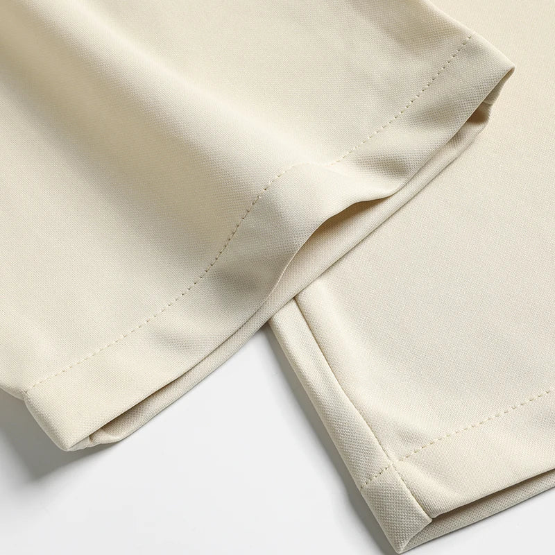 29-42 Pantaloni estivi da uomo Pantaloni casual elasticizzati dritti sottili senza traccia, senza tessuto da stiro, sensazione setosa e fresca