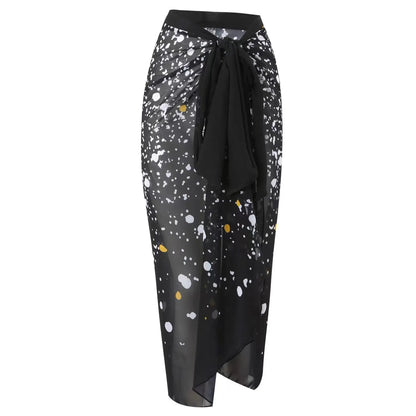 Nuovo Abito da Spiaggia Sexy con Stampa Retrò 2026, Copricostume Lungo, Gonna per Feste, Costume da Bagno, Abbigliamento da Spiaggia