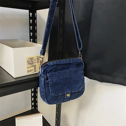 Borsa da donna Casual in Denim 2023 borse a tracolla a tracolla estive di tendenza per borse e borsette per telefono da studente borsa a tracolla per Jeans