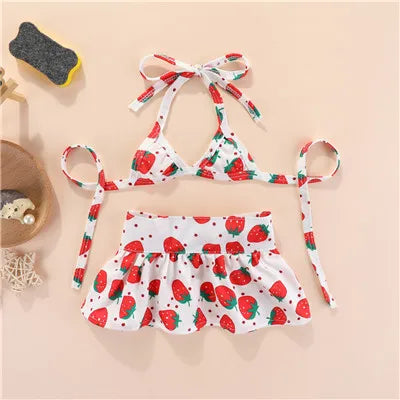 Set di vestiti alla moda per cani di piccola taglia, vestiti per cani a sirena, costume da bagno bikini per ragazze per cani di piccola taglia, Yorkshire Terrier, gonna per cuccioli, estate