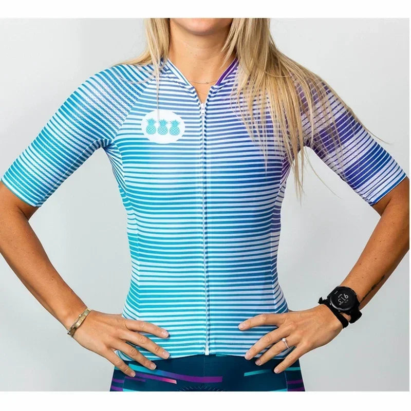 Tres Pinas Top Damen Trikot Radsportbekleidung Ciclismo Mtb Kleidung Maillot Radfahren Sommer Kurz Aero Kurzarm Shorts Outdoor Team Uniform