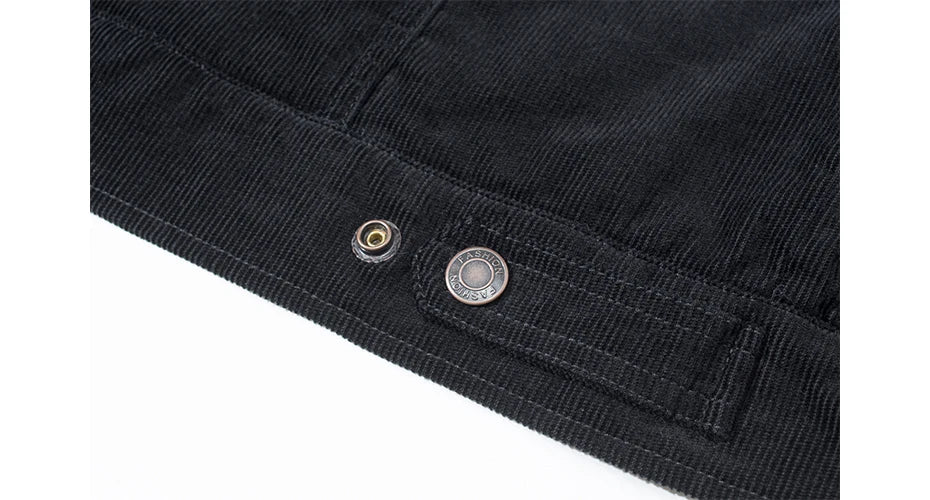 MAGCOMSEN Giacche di velluto a coste da uomo Giacca a vento in pile Sherpa vintage Cappotti invernali spessi e caldi Giacca di jeans casual multitasche