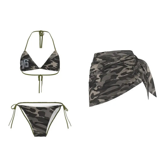 Femme Sexy Chic Fille Maillot de Bain Plage Bikini Ensembles Soutien-Gorge Halter à Lacets + Short Vintage 2025 Tenue de Bain Été Nouvelle