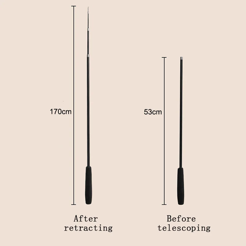 Bastone per gatti telescopico a quattro sezioni 1,8 m Canna da pesca super lunga in fibra di carbonio Resistente ai graffi Giocattolo per gatti con piume Forniture per animali domestici