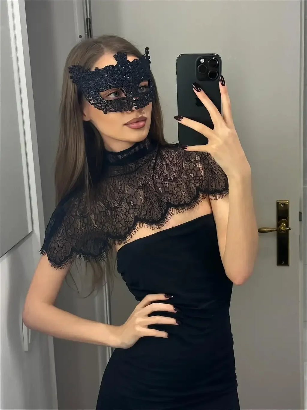 Sexy Scialle di Pizzo Patchwork Abito Senza Spalline Donne Senza Maniche Vita Cinched Split Pieghettato Abiti Sottili Lady Evening Party Robe 2026