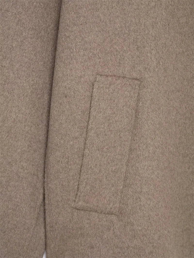 Cappotto da Donna 2026 Nuova Giacca Corta Invernale Autunnale alla Moda con Sciarpa Decorativa, Capispalla Elegante e Chic per Signora