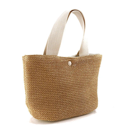 Borsa a tracolla a tracolla in paglia da spiaggia borsa a tracolla a secchiello in Rattan intrecciato estivo bohémien da donna borse a tracolla fatte a mano per le donne