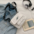 Borsa a tracolla per studenti con collage casual Borsa piccola da donna Borsa a tracolla in tela per donna Borse a tracolla con stampa Bolsas Sac