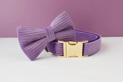Set Collare e Guinzaglio per Cani in Corduroy Epic con Targhetta Personalizzata Incisa, Accessori per Animali Domestici, Guinzaglio per Cani in Corduroy15