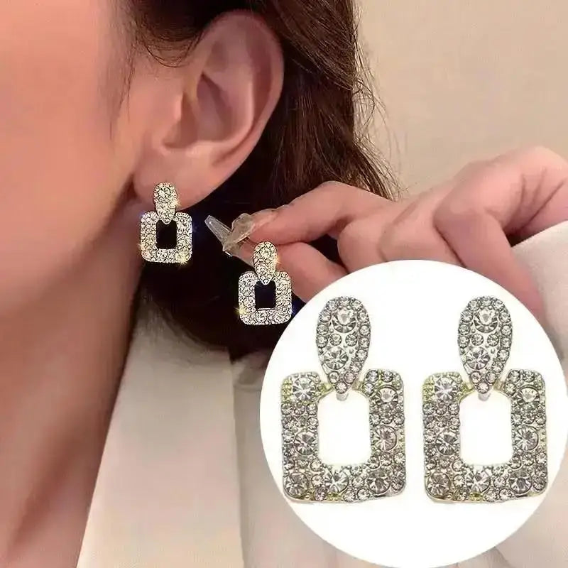 925 Ago D'argento Coreano Moda Perla Nappa Orecchini Per Le Donne Gioielli 2024 di Tendenza delle Nuove Donne di Lusso Zircone Orecchini di Perle
