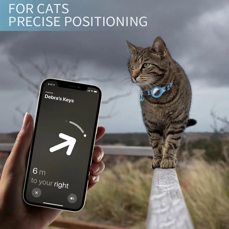Collare per custodia Airtag per gatto con custodia protettiva per localizzatore anti smarrimento Accessori per cani Collare per animali riflettente Forniture per animali domestici