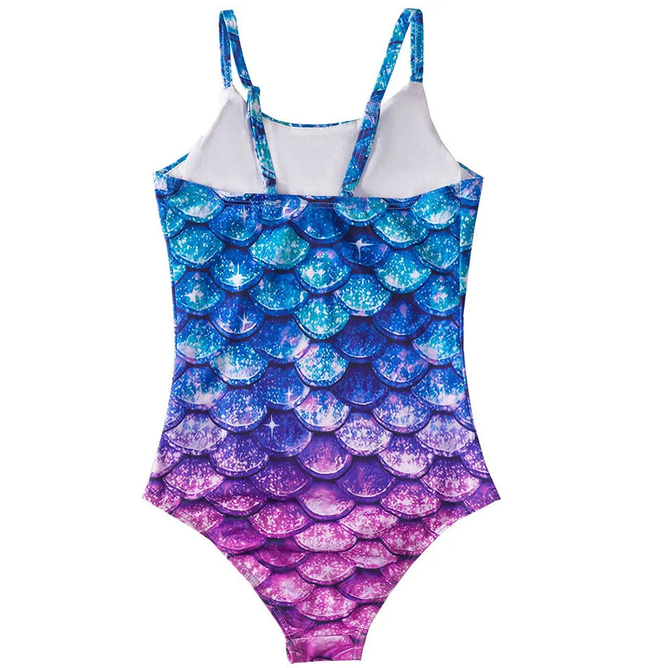 Costume da bagno a sirena per bambini costume da bagno intero per ragazze costume da bagno intero per ragazze Hot Spring Sling costume da bagno ad asciugatura rapida per sport acquatici