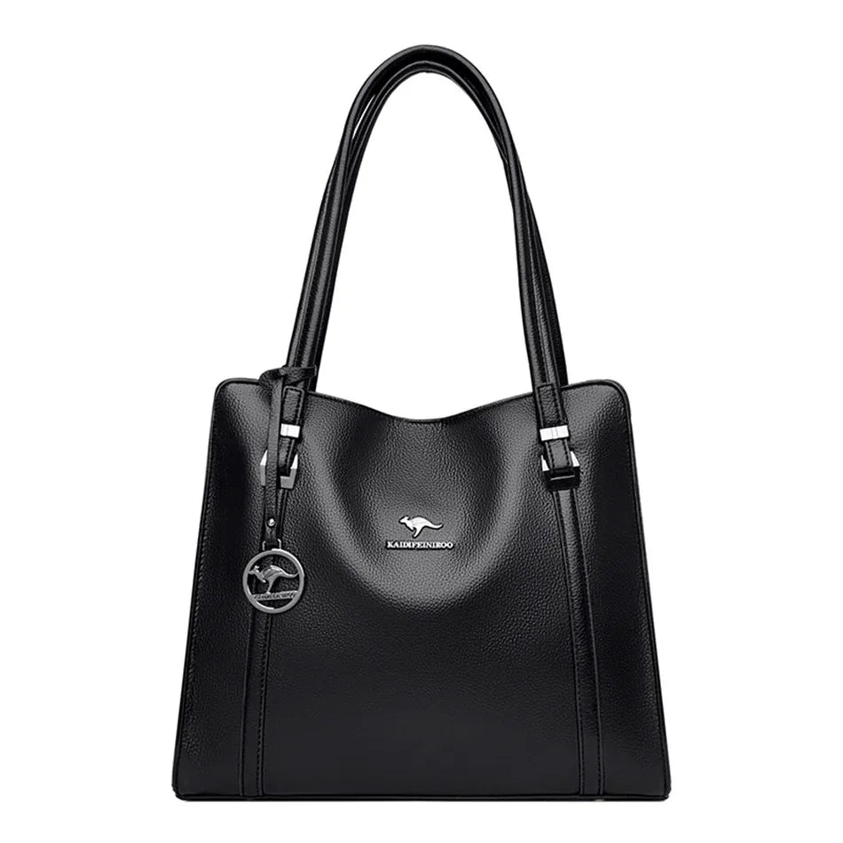 Borse di lusso in morbida pelle Borse da donna Designer 3 strati Borsa a tracolla con tracolla Sac Borsa da donna per lo shopping di grande capacità