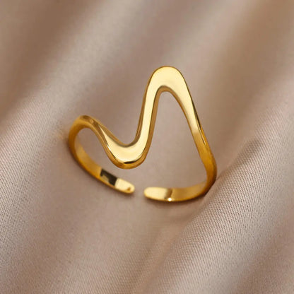 Anelli in acciaio inossidabile 316L per le donne Colore oro Non sbiadisce mai Anelli classici di lusso Anelli per coppie di nozze Gioielli Spedizione gratuita