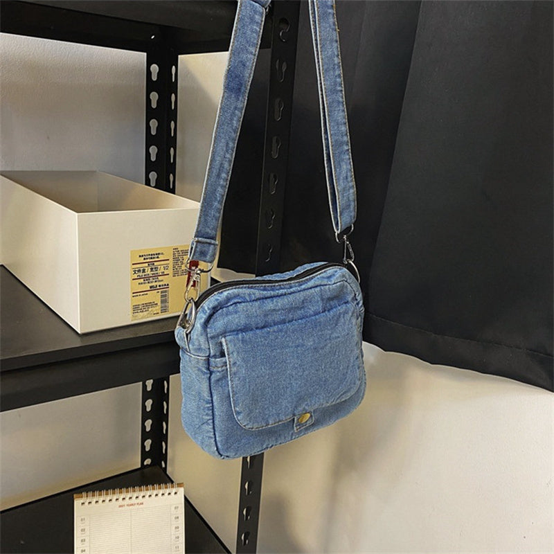 Borsa da donna Casual in Denim 2023 borse a tracolla a tracolla estive di tendenza per borse e borsette per telefono da studente borsa a tracolla per Jeans