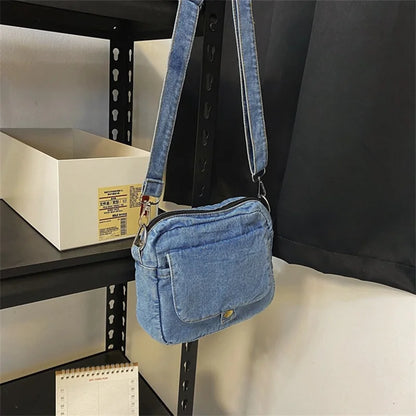 Borsa da donna Casual in Denim 2023 borse a tracolla a tracolla estive di tendenza per borse e borsette per telefono da studente borsa a tracolla per Jeans