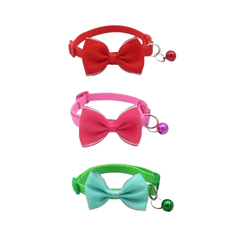 Collari per animali domestici nuovi collari per campane con fiocco per animali domestici collari per gatti carini forniture per animali domestici strumento per vestire animali domestici regolabile multicolore accessori per an