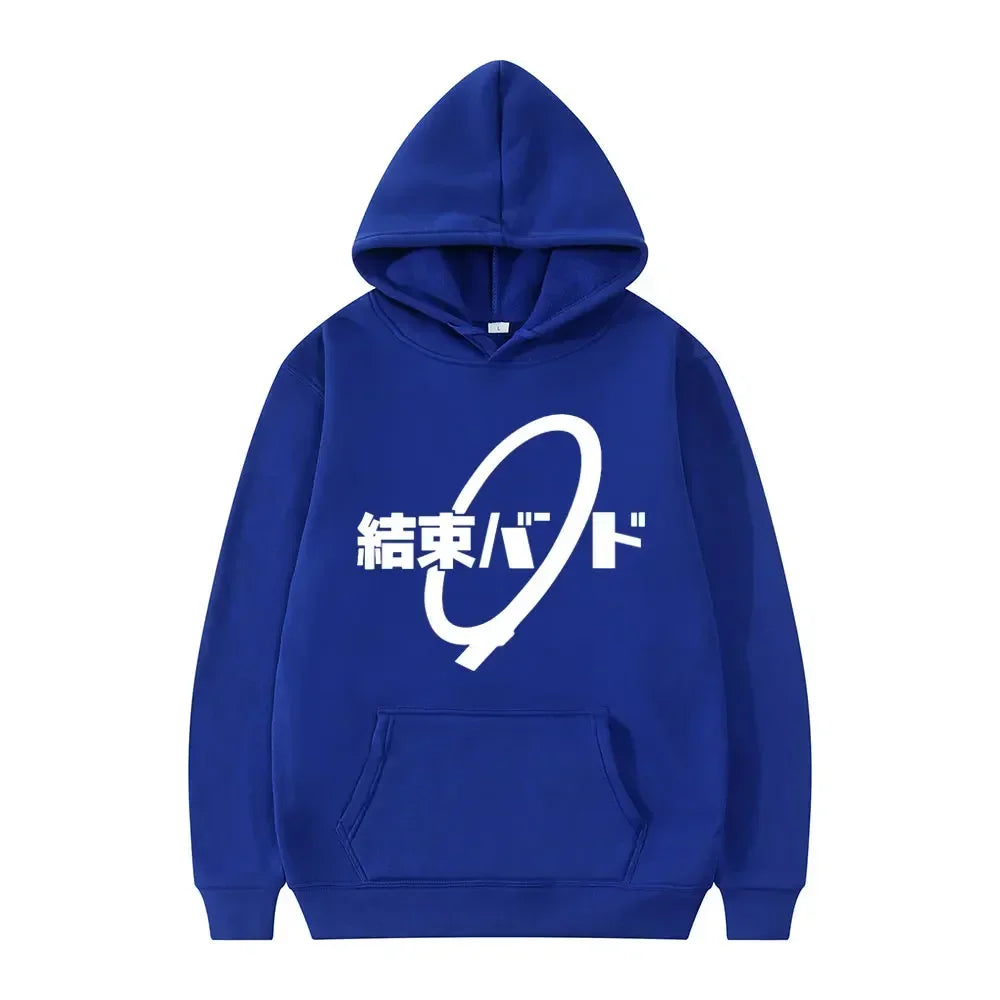 Anime Cos BOCCHI THE ROCK! Felpa con cappuccio Kessoku Band Logo coppie felpe con cappuccio Goto Hitori Ijichi Nijika Cospaly oversize manica lunga maschile