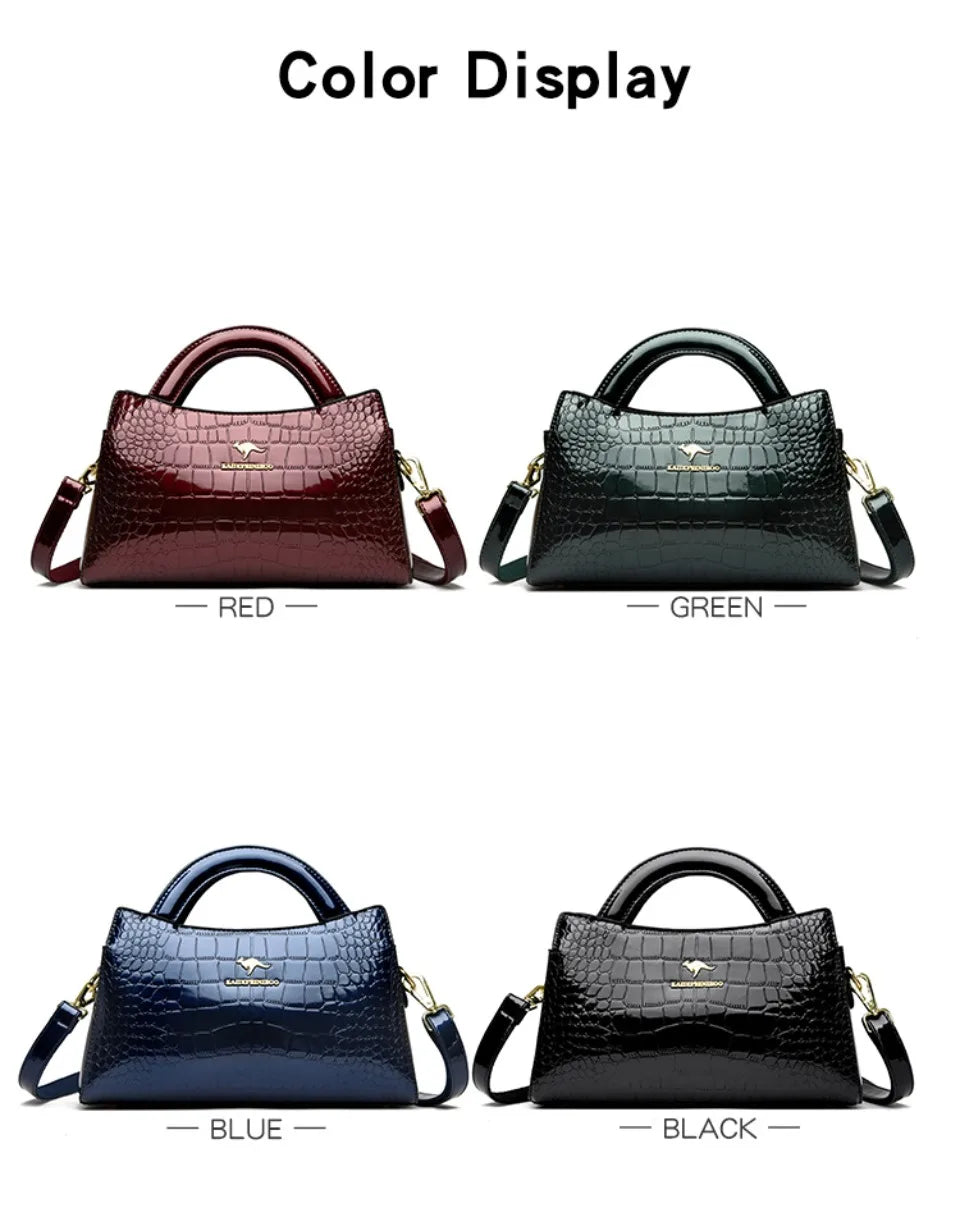 KAIDIFEINIROO Kangaroo Marca Alligator Pu Borsa a tracolla in pelle a tracolla Pochette Borse a mano per la madre Piccole borse da donna Nuovo