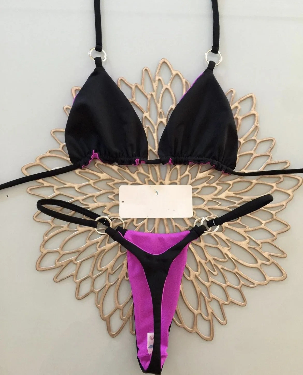 Sexy Bikinis 2024 Damen-Badeanzug Bademode Brasilianisches Bikini-Set Biquini Damen-Badeanzüge Bandeau Schwarze Strandmode
