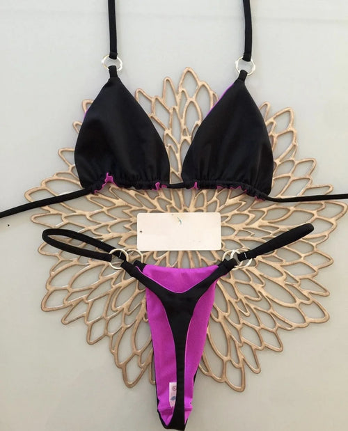 Sexy Bikinis 2024 Damen-Badeanzug Bademode Brasilianisches Bikini-Set Biquini Damen-Badeanzüge Bandeau Schwarze Strandmode