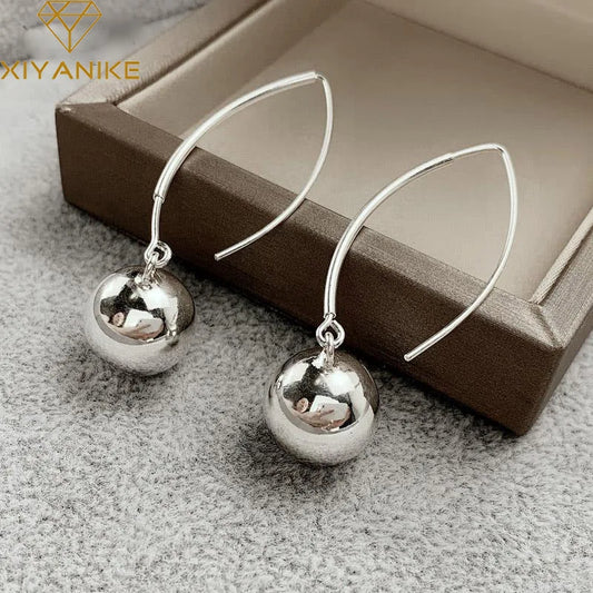 XIYANIKE Été Élégant Bal Longues Gouttes Boucles D'oreilles Pendantes Pour Femmes Filles Nouvelle Mode Bijoux Tendance Cadeau Fête серьги женские