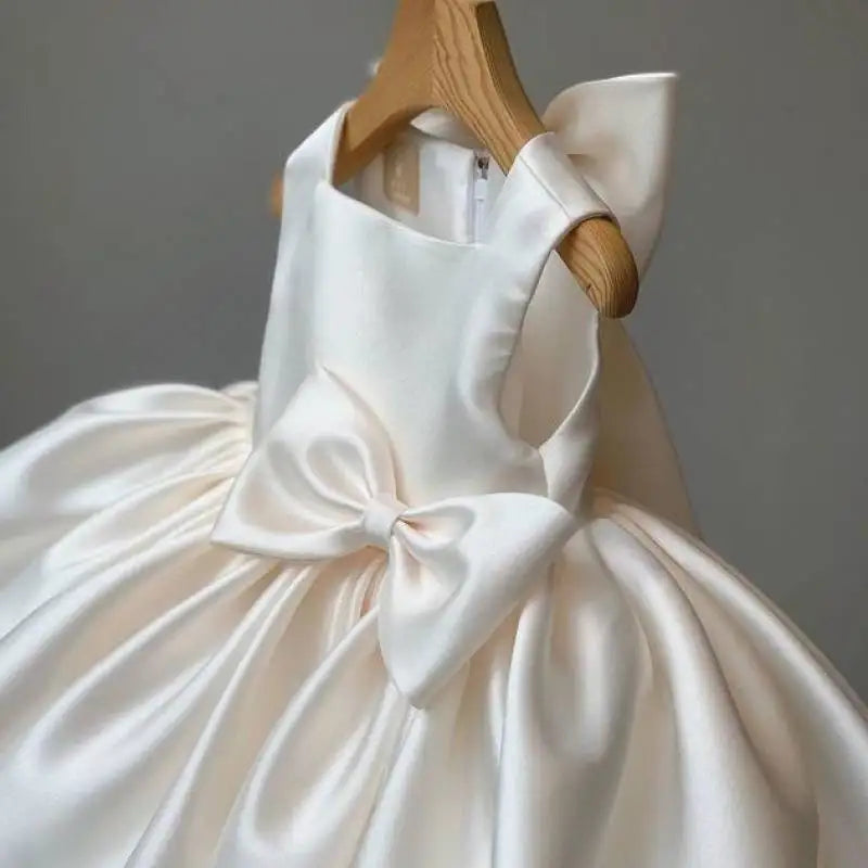Fiore neonate matrimonio compleanno Bownot abiti abbigliamento bambino bambini principessa abito da ballo abito Costume abiti per 1-10 anni