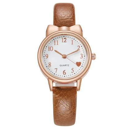 2023 Fashion Kids Love quadrante digitale orologio per bambini Set cinturino in pelle orologi al quarzo orologio per ragazze per bambini orologio per bambini + braccialetto