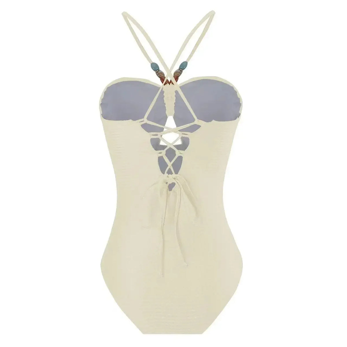Printed One-Piece Bikini Set Women's Beachwear Tummy Covering Slimming Southeast Asian Sun Protection Style