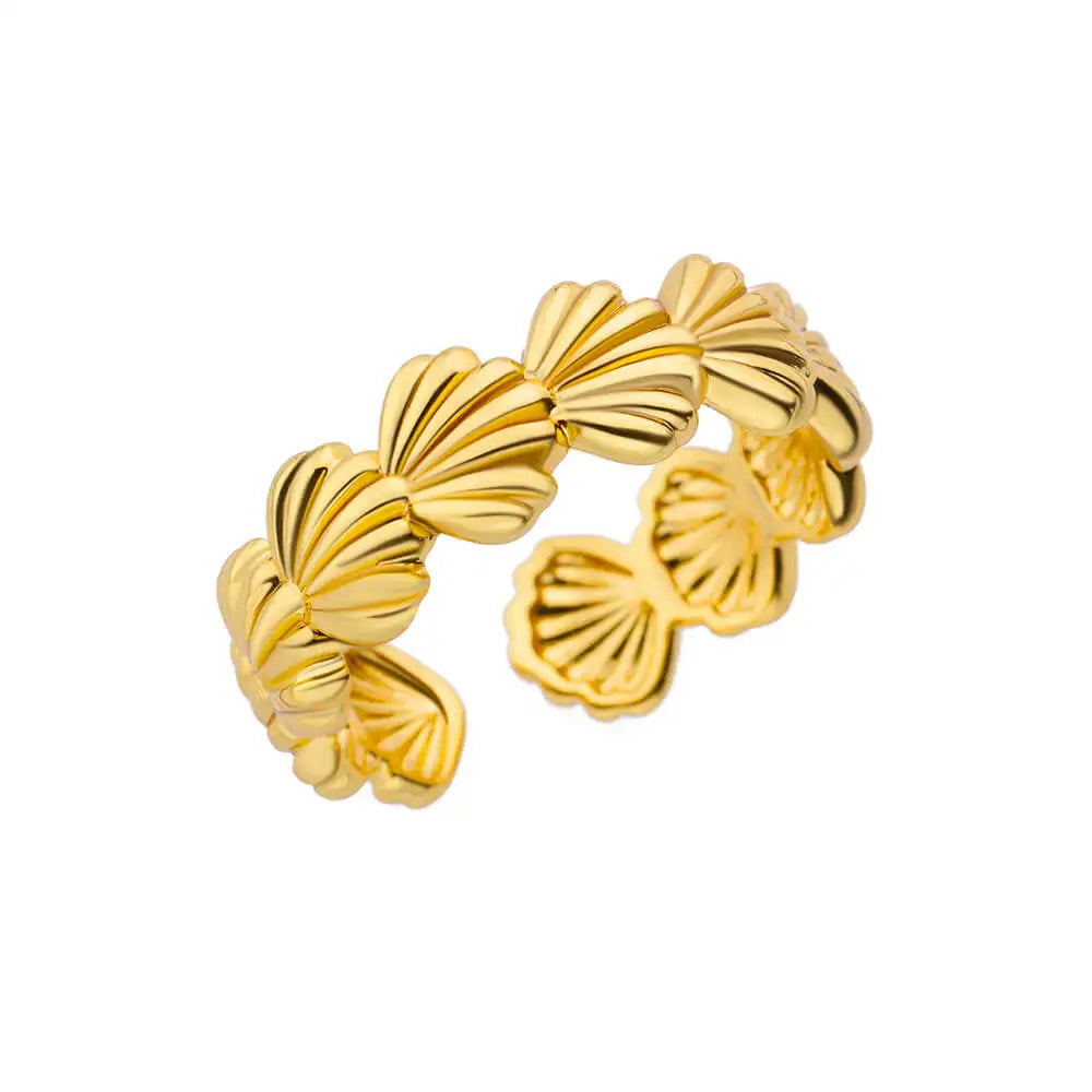 Anelli in acciaio inossidabile 316L per le donne Colore oro Non sbiadisce mai Anelli classici di lusso Anelli per coppie di nozze Gioielli Spedizione gratuita