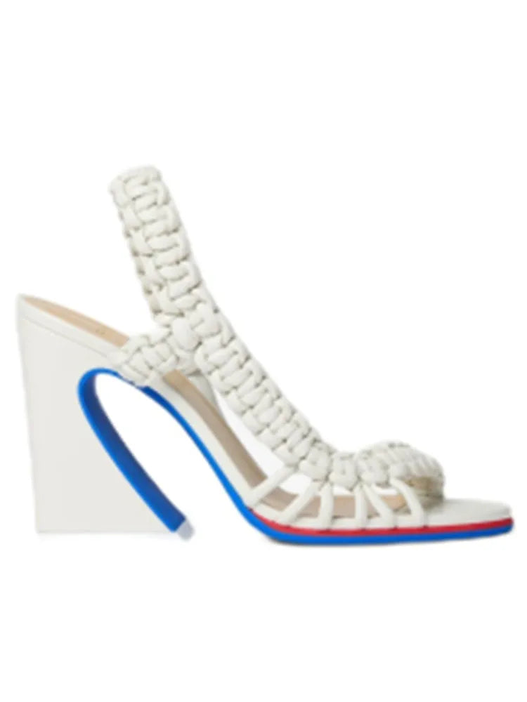 Sandali Estivi da Donna con Tacco Alto Intrecciati, Stile Europeo e Americano, Moda Runway Plus