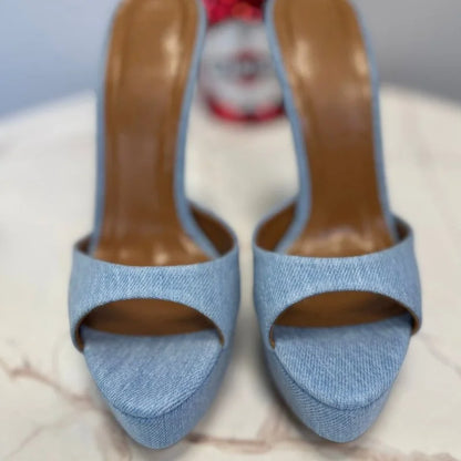 Sandali Estivi da Donna 2026 con Punta Aperta e Tacco a Spillo, Eleganti Scarpe da Ballo e da Cerimonia