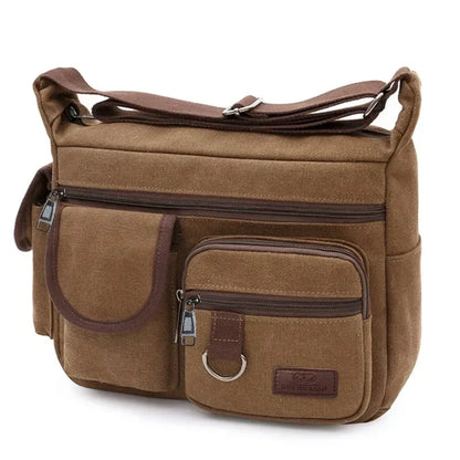 Borsa a Tracolla in Tela da Uomo, Borsa Casual da Viaggio, Borsa Messenger di Lusso, Borsa a Mano di Alta Qualità, Borsa da Petto alla Moda