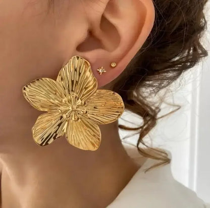 Orecchini alla moda da donna popolari Lega di fiori Stile retrò Accessori per feste da donna Regali
