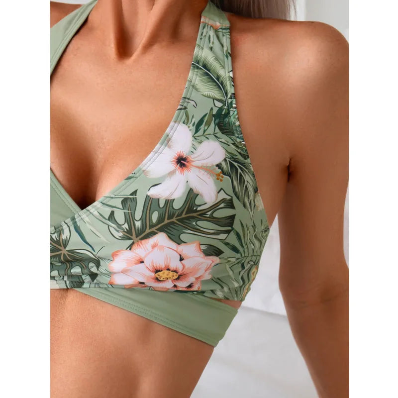 Floral Sexy Bikinis 2026 Swimsuits Women Swimwear Push Up Female Beach Swim Wear Bathing Suits Brazilian Bikini Set Pool Bather