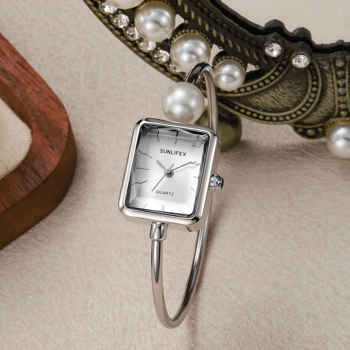 Y2k orologi da donna personalizzati bracciale semplice orologio da regalo con cassa quadrata in lega da donna dal design semplice