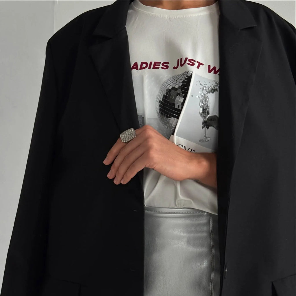 Moda europea americana lettera stampa grafica maglietta da donna anni '90 design Y2K Hip Hop High Street maniche corte coppia top