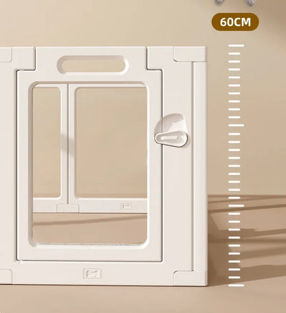 Recinzione per cani trasparente per interni Alta recinzione per cani da cortile in acrilico Gabbia per porte Mobili per cani Box Anti fuga Forniture per animali domestici