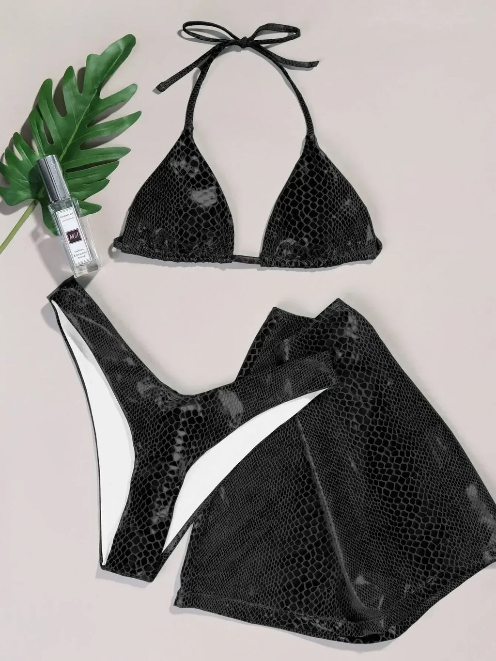 Costumi da bagno europei e americani bikini da donna costume da bagno sexy lucido con scollo all'americana