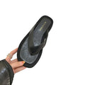 Damen-Slipper für den Sommerurlaub am Strand, modische Plateau-Zehenstegschuhe in Unifarben, minimalistische, vielseitige Damen-Sandalen für den Alltag