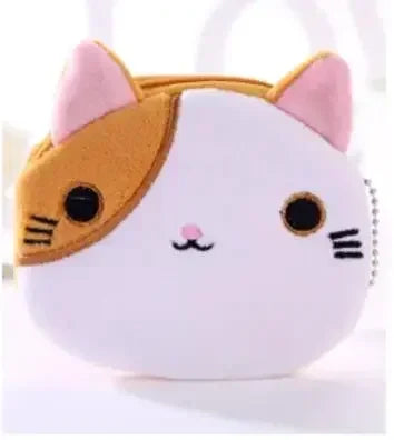 Cartone animato animale ragazzi portamonete in peluche bambini portamonete con cerniera custodia portaoggetti simpatici animali portafogli donna mini borsa regalo per bambini