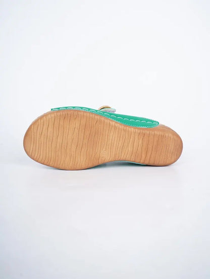 Sandales décontractées d'été pour femme à talon, chaussures compensées basses pour femme, chaussons d'intérieur et d'extérieur, chaussures d'été à talon