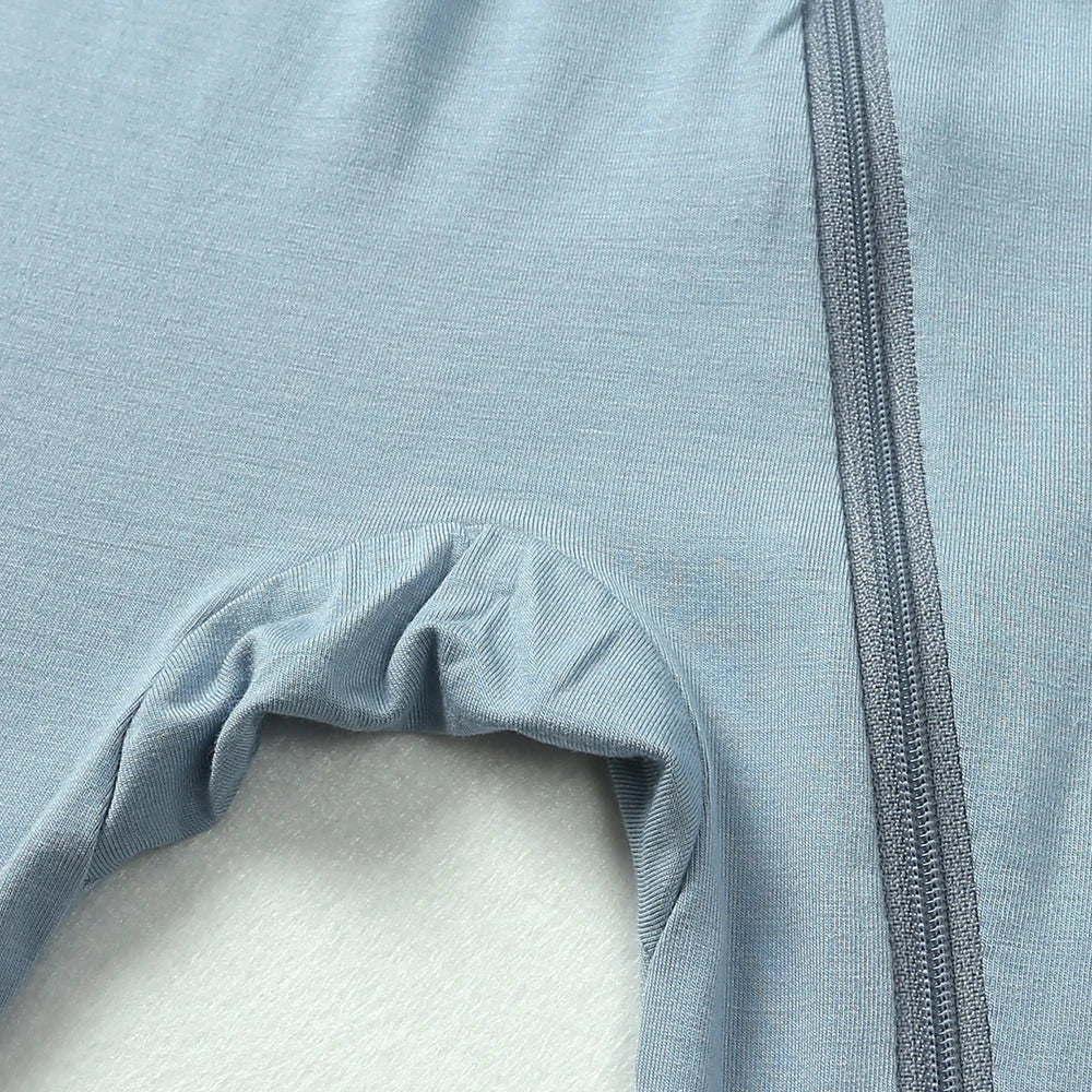 2024 neonato pagliaccetto in fibra di bambù solido traspirante vestiti a maniche lunghe per 0-24M ragazzo ragazza tuta neonato pigiama Loungewear