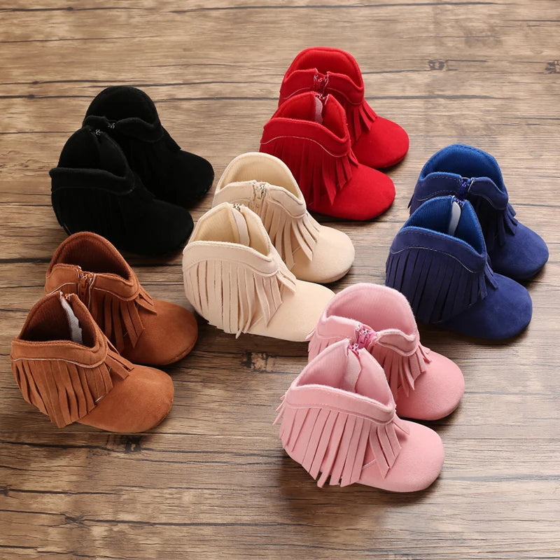 Calzature per bambini Stivali Neonati Prewalker Per Unisex Neonati maschi Ragazze Inverno Tenere al caldo Mocassini Nappa Calzature Scarpe 0-18M