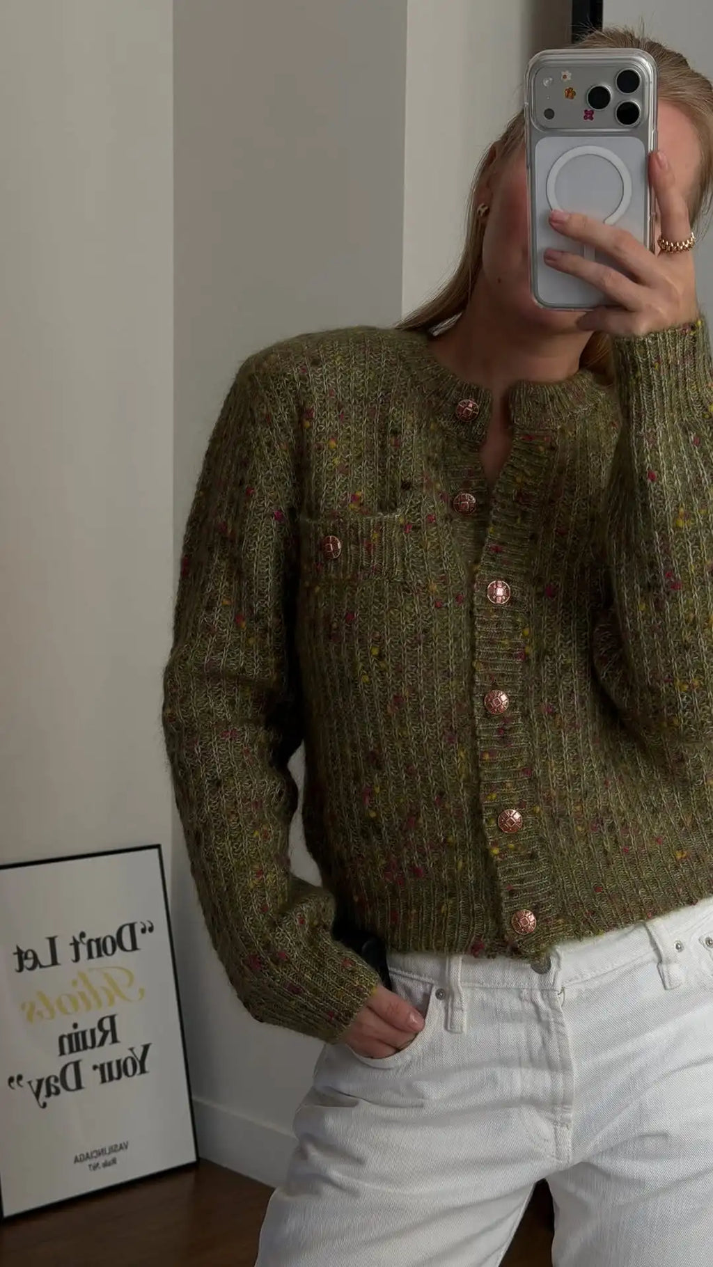 Eleganti Cardigan Corti in Maglia da Donna, Collo a O, Moda Femminile, Maglione Monopetto a Maniche Lunghe, Casual Autunnale per Signora 2026, Maglieria
