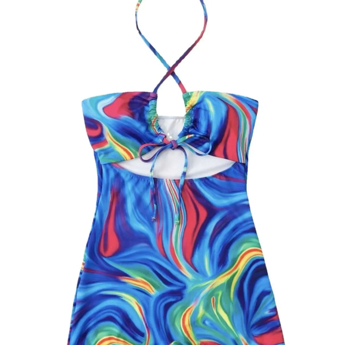 Hot Sale Of The Season New Blue Gradient One-Piece Swimsuit Continuous Change Color Swimwear Sportswear And Bag Accessories Cate