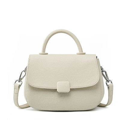 Zency Borsa a tracolla piccola semplice in vera pelle con manico superiore Borsa a tracolla firmata da donna Borsa a tracolla Bolsa 2025 Sac